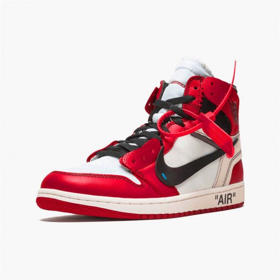 Kixify Nike Air Jordan 1 Retro High Off-White Chicago White/Black-Varsity Red