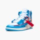 Kixify Nike Air Jordan 1 Retro High Off-White University Blue White/Dark Powder Blue-Cone