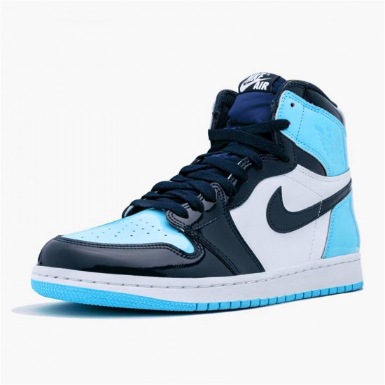 Kixify Nike Air Jordan 1 Retro High UNC Patent (W) Obsidian/Blue Chill-White