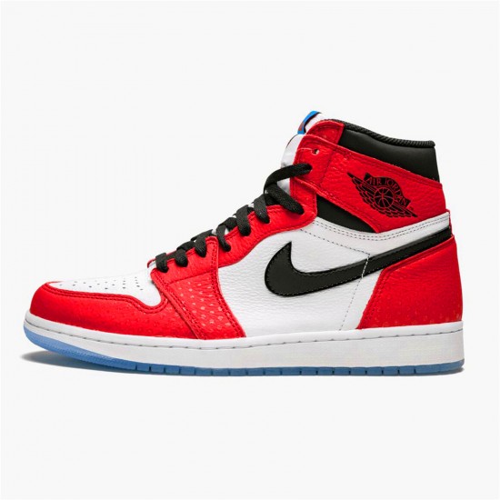 Kixify Nike Air Jordan 1 Retro High Spider-Man Origin Story Gym Red/Black-White-Photo Blue