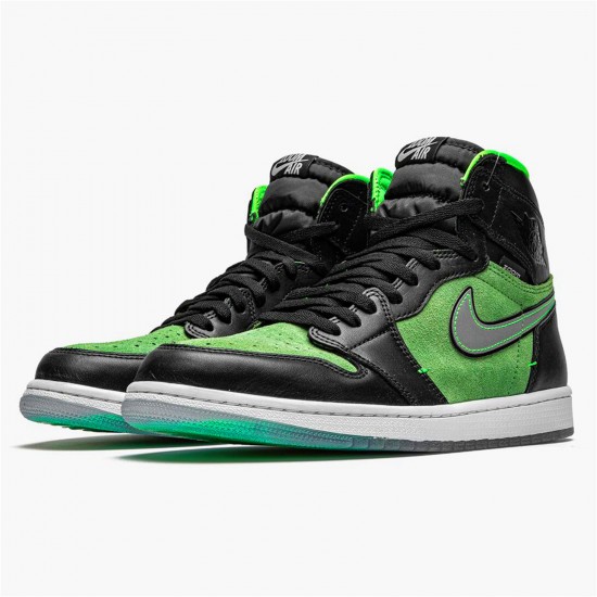 Kixify Nike Air Jordan 1 Retro High Zoom Zen Green Black/Black-Tomatillo-Rage-Green