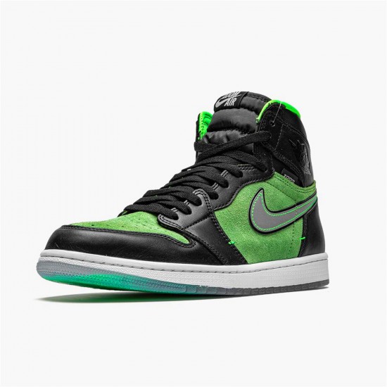 Kixify Nike Air Jordan 1 Retro High Zoom Zen Green Black/Black-Tomatillo-Rage-Green