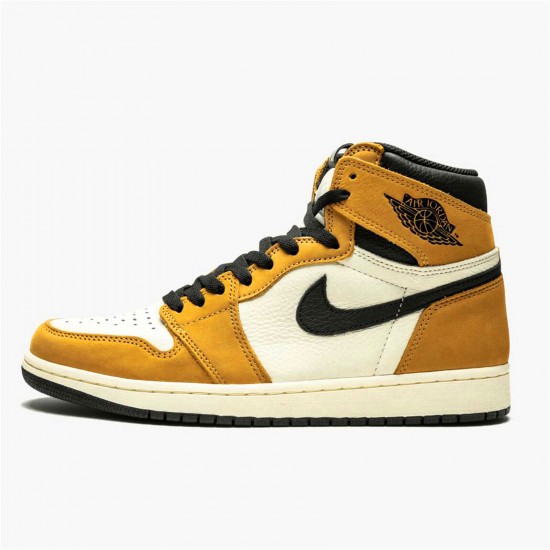 Kixify Nike Air Jordan 1 Retro High Rookie of the Year Golden Harvest/Black-Sail