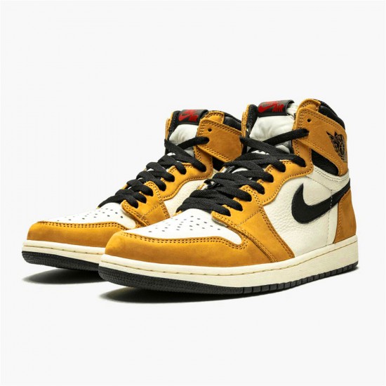 Kixify Nike Air Jordan 1 Retro High Rookie of the Year Golden Harvest/Black-Sail