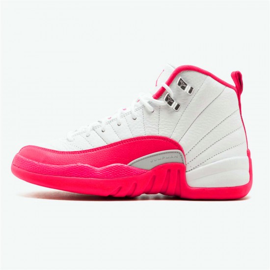 Kixify Nike Air Jordan 12 Retro Dynamic Pink (GS) white/vivid pink-mtllc silver