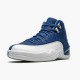 Kixify Nike Air Jordan 12 Retro Indigo Stone Blue/Legend Blue-Obsidian