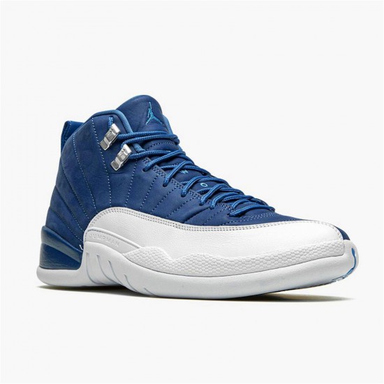 Kixify Nike Air Jordan 12 Retro Indigo Stone Blue/Legend Blue-Obsidian