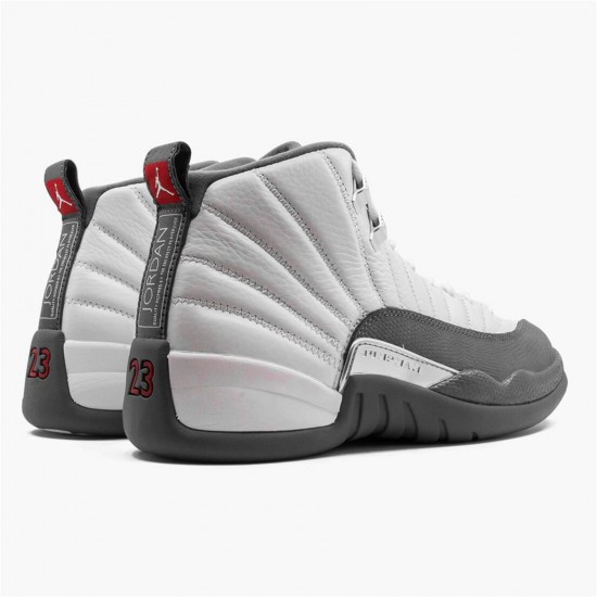 Kixify Nike Air Jordan 12 Retro White Dark Grey White/Dark Grey-Gym Red