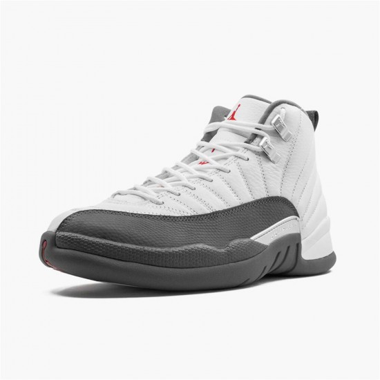 Kixify Nike Air Jordan 12 Retro White Dark Grey White/Dark Grey-Gym Red