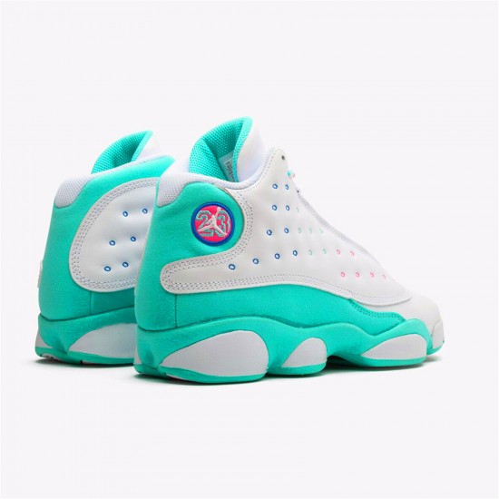 Kixify Nike Air Jordan 13 Retro White Soar Green Pink (GS) White/Soar-Green-Pink