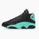 Kixify Nike Air Jordan 13 Retro Black Island Green Black/Metallic Silver-Island Green