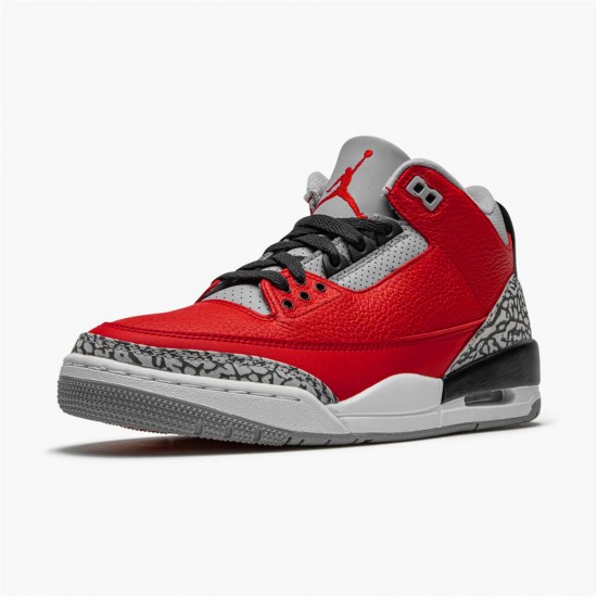 Kixify Nike Air Jordan 3 Retro Fire Red Cement (Nike Chi) Varsity Red/Varsity Red-Cement Grey