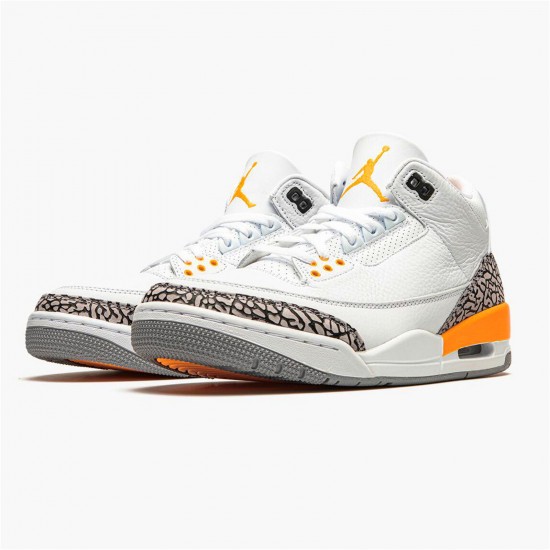 Kixify Nike Air Jordan 3 Retro Laser Orange (W) White/Laser Orange-Cement Grey-Black