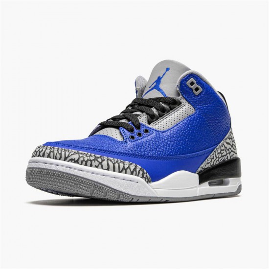 Kixify Nike Air Jordan 3 Retro Varsity Royal Cement Varsity Royal/Varsity Royal-Cement Grey