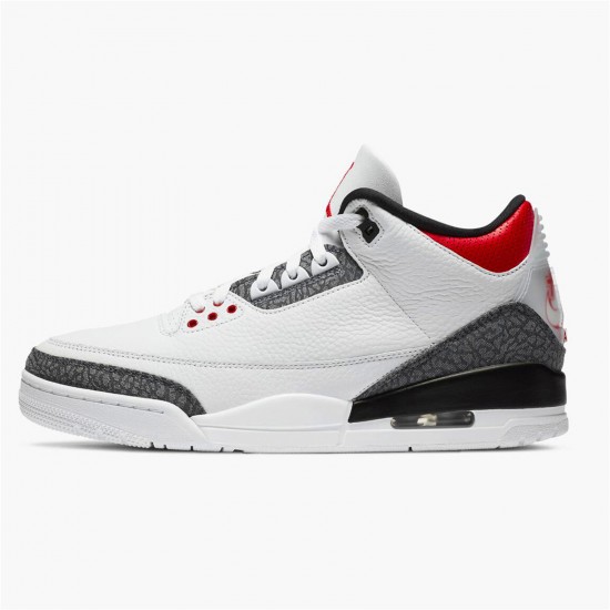 Kixify Nike Air Jordan 3 Retro SE-T CO JP Fire Red Denim White/Fire Red-Black