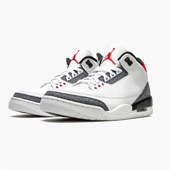 Kixify Nike Air Jordan 3 Retro SE-T CO JP Fire Red Denim White/Fire Red-Black