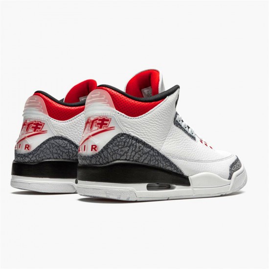 Kixify Nike Air Jordan 3 Retro SE-T CO JP Fire Red Denim White/Fire Red-Black