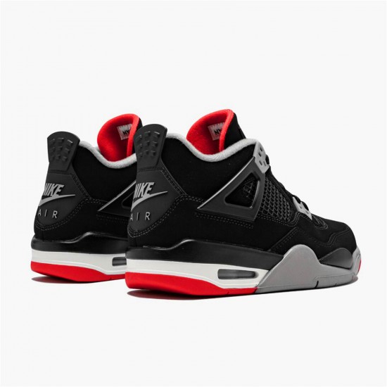 Kixify Nike Air Jordan 4 Retro Bred (2019) Black/Fire Red-Cement Grey-Summit White