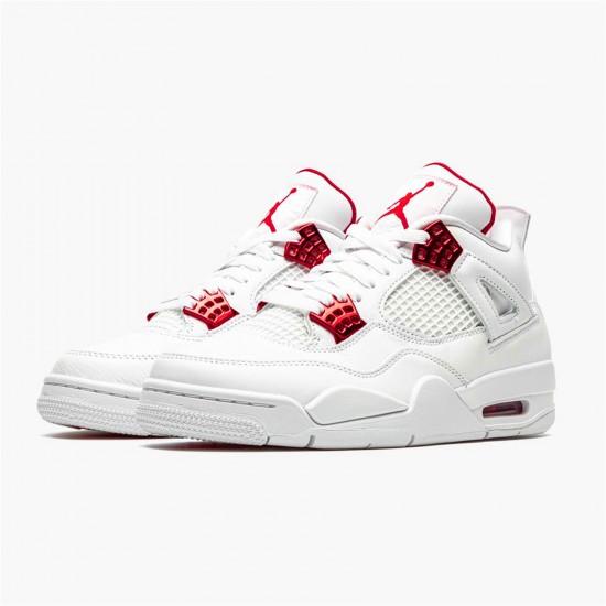 Kixify Nike Air Jordan 4 Retro Metallic Red White/Metallic Silver-University Red