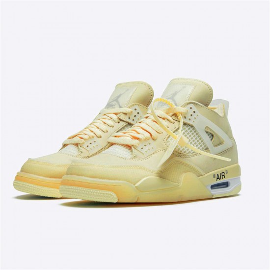 Kixify Nike Air Jordan 4 Retro Off-White Sail (W) Sail/Muslin-White-Black