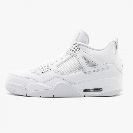 Kixify Nike Air Jordan 4 Retro Pure Money (2017) White/Metallic Silver-Pure Platinum