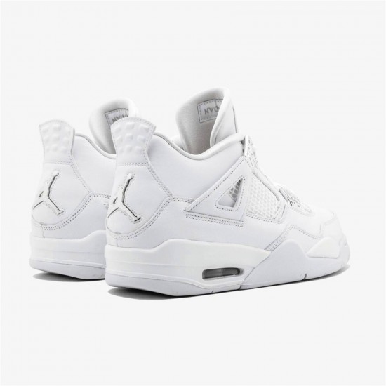 Kixify Nike Air Jordan 4 Retro Pure Money (2017) White/Metallic Silver-Pure Platinum