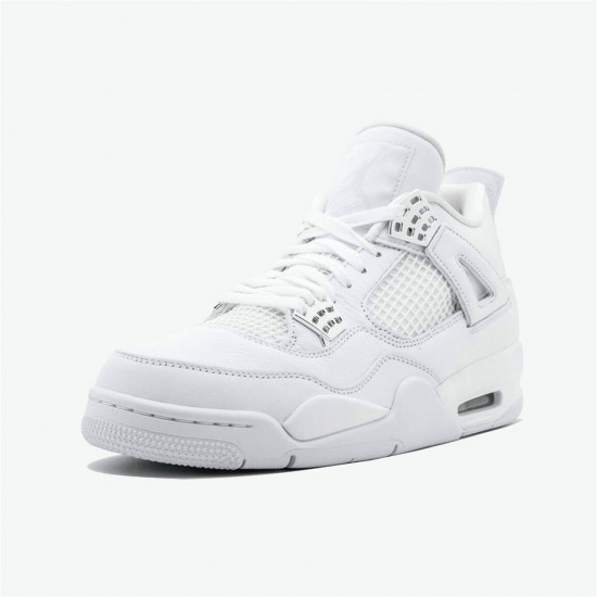 Kixify Nike Air Jordan 4 Retro Pure Money (2017) White/Metallic Silver-Pure Platinum