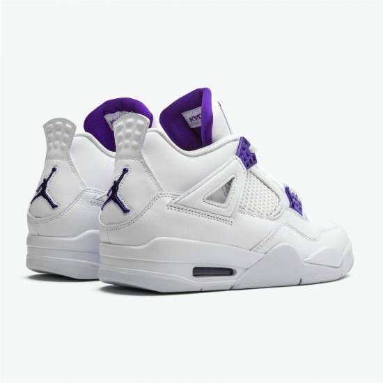 Kixify Nike Air Jordan 4 Retro Metallic Purple White/Metallic Silver-Court Purple