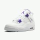 Kixify Nike Air Jordan 4 Retro Metallic Purple White/Metallic Silver-Court Purple