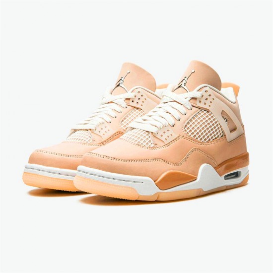 Kixify Nike Air Jordan 4 Retro Shimmer (W) Shimmer/Bronze Eclipse-Orange Quartz-Metallic Silver