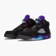 Kixify Nike Air Jordan 5 Retro Black Grape (2013) Black/New Emerald-Grape Ice