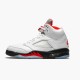 Kixify Nike Air Jordan 5 Retro Fire Red Silver Tongue (2020) White/Black-Metallic Silver-Fire Red