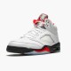 Kixify Nike Air Jordan 5 Retro Fire Red Silver Tongue (2020) White/Black-Metallic Silver-Fire Red