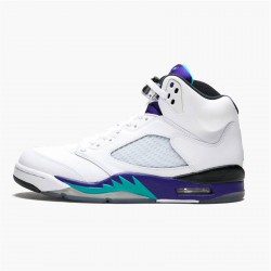 Kixify Nike Air Jordan 5 Retro Grape (2013) White/Emerald-New Grape-Ice Blue