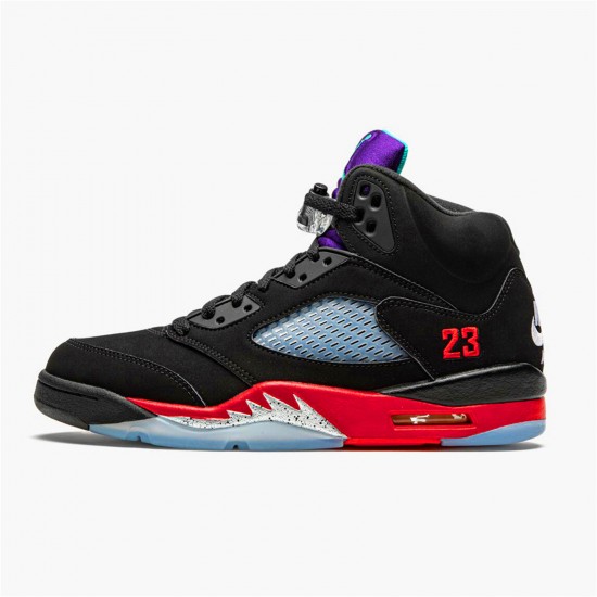 Kixify Nike Air Jordan 5 Retro Top 3 Black/Fire Red-Grape Ice-New Emerald