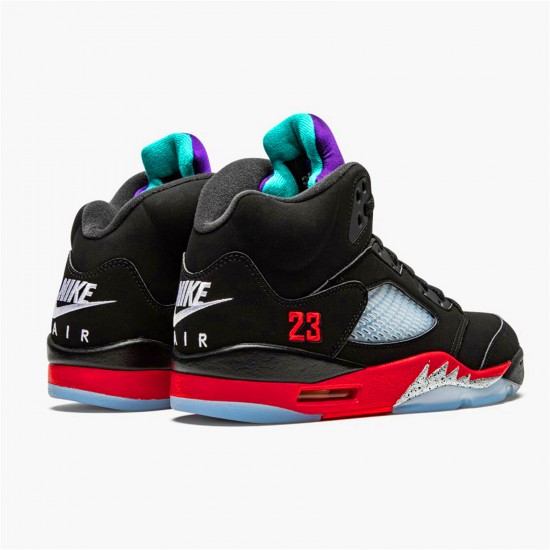 Kixify Nike Air Jordan 5 Retro Top 3 Black/Fire Red-Grape Ice-New Emerald