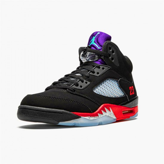 Kixify Nike Air Jordan 5 Retro Top 3 Black/Fire Red-Grape Ice-New Emerald