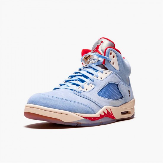 Kixify Nike Air Jordan 5 Retro Trophy Room Ice Blue Ice Blue/University Red-Sail-Metallic Gold