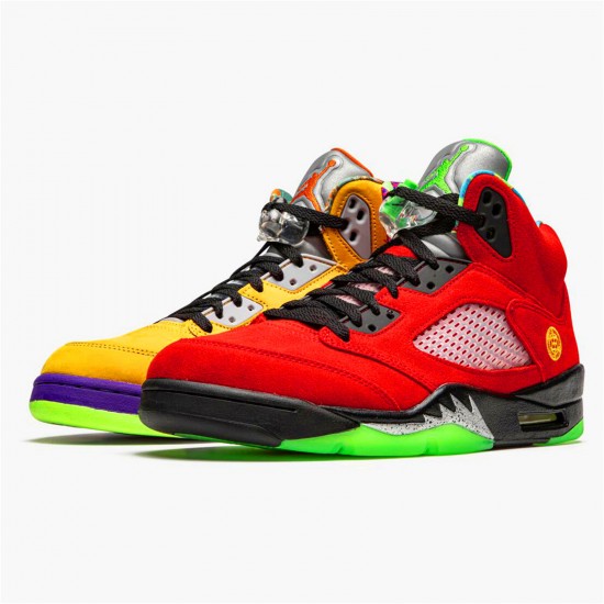 Kixify Nike Air Jordan 5 Retro What The Varsity Maize/Court Purple-Ghost Green-Solar Orange