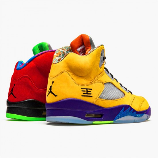 Kixify Nike Air Jordan 5 Retro What The Varsity Maize/Court Purple-Ghost Green-Solar Orange