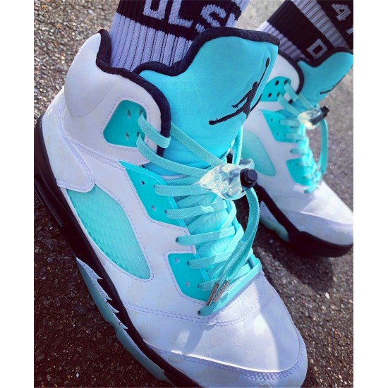 Kixify Nike Air Jordan 5 Retro Island Green White/Black-White-Island Green