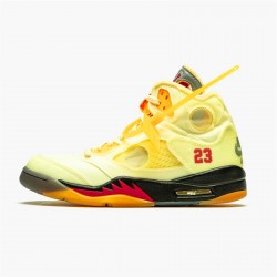 Kixify Nike Air Jordan 5 Retro OFF-WHITE Sail Sail/Fire Red-Muslin-Black