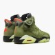 Kixify Nike Air Jordan 6 Retro Travis Scott Medium Olive/Black-Sail-University Red