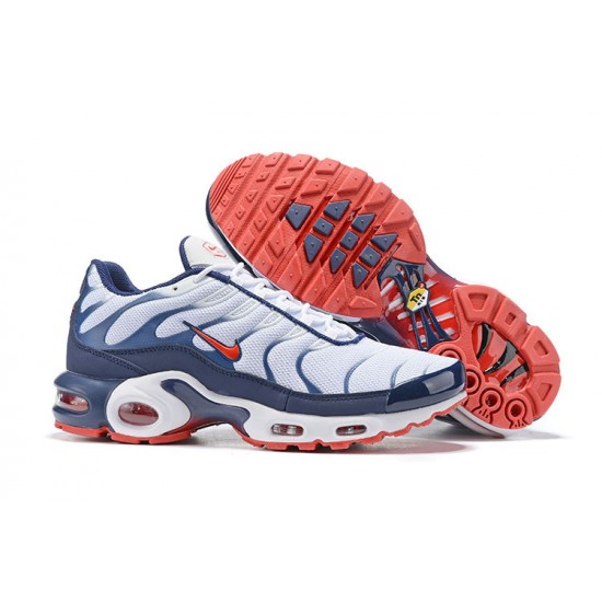 Kixify Men Nike Air Max Plus Tn QS White Blue and Red Kicks