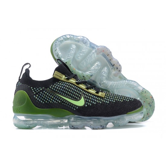 Kixify Unisex Nike Air VaporMax 2021 Flyknit Black Green Kicks DQ7640-001