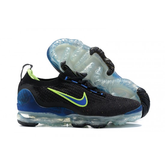 Kixify Unisex Nike Air VaporMax 2021 Flyknit Black Green and Blue Kicks