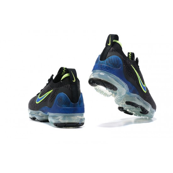 Kixify Unisex Nike Air VaporMax 2021 Flyknit Black Green and Blue Kicks