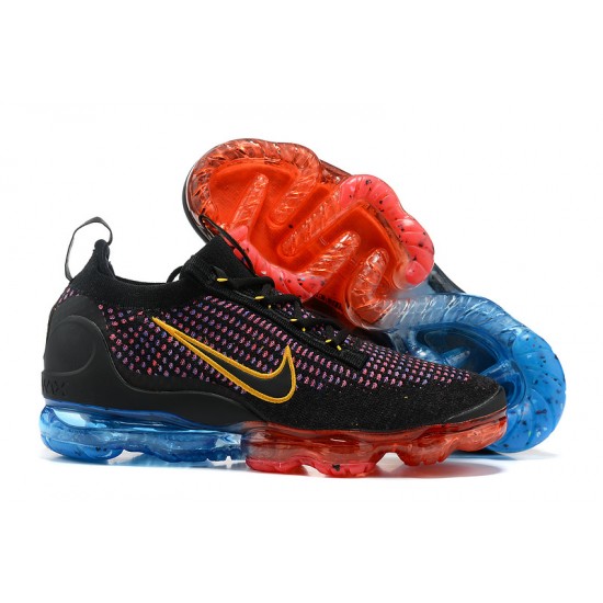 Kixify Unisex Nike Air VaporMax 2021 Flyknit Black Red and Blue Kicks