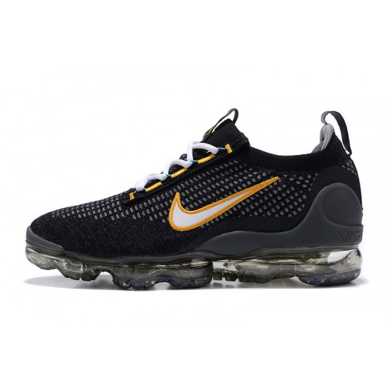 Kixify Unisex Nike Air VaporMax 2021 Flyknit Black Yellow Kicks DH4086-001