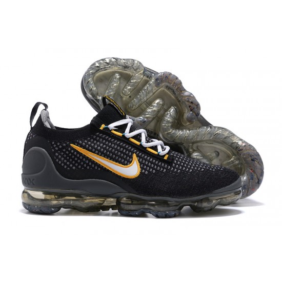 Kixify Unisex Nike Air VaporMax 2021 Flyknit Black Yellow Kicks DH4086-001